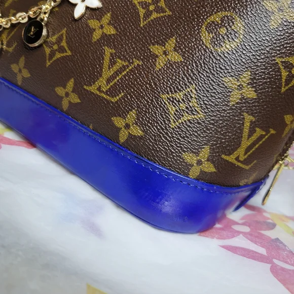 Authentic Vintage Louis Vuitton Alma PM VI0989, Very Good Condition, Cobalt Blue - Picture 14 of 16